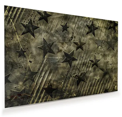 Produktbild von Glasbild 45x30cm in XXL für Wohnzimmer, Schlafzimmer Motiv Sternenhimmel
