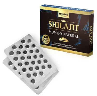Produktbild von Mumijo Shilajit, Mineralien, 60 Tabletten, 200mg