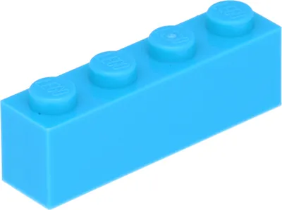 Obrázok produktu pre LEGO: 50 Steine 1x4, Azurblau