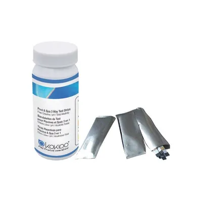 Produktbild von Kokido 50 Teststreifen 3-in-1: Chlor, pH, alkalisch