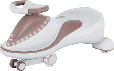 Produktbild von Tulano Focus 55 Rutschauto Braun mit Anhänger, LED-Räder, Musik, 360° Lenkrad, bis 100 kg, ab 3 Jahren