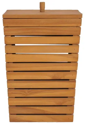 Obrázok produktu pre kôš na bielizeň vidaXL 30 × 30 × 45 cm Teakové masívne drevo