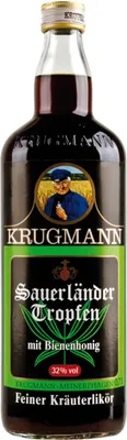 Produktbild von Krugmann Sauerländer Tropfen Kräuterlikör 0,7 L