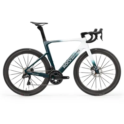 Produktbild von ROCKBROS PGZ-RH Rennrad 700C Carbon Frame mit 24 Gang(2*12) Shimano 105 R7120 Hellgrün & Weiß L