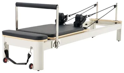 Immagine prodotto di VEVOR Pilates Reformer, panca Pilates in alluminio con box per sedute e doppia resistenza - molle e corde per avanzati e principianti, pesi fino a 181,44 kg