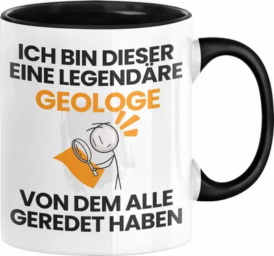 Produktbild von Geologe Geschenk Tasse Lustige Geschenkidee Geburtstag für Geologe Ich Bin Dieser Legendäre Geologe Von Dem Alle Geredet Haben Kaffee-Becher (Schwarz)