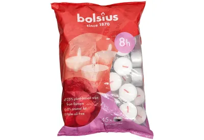 Produktbild von Bolsius Teelichter 45er Beutel weiß