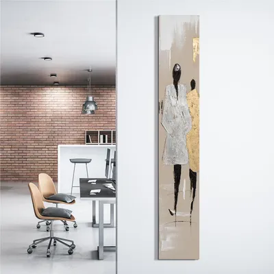 Produktbild von ArtUniverse Leinwandbild Modenschau In Gold Und Silber II 25 x 150 cm