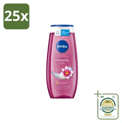 Produktbild von 25 x Nivea Duschgel Waterlily & Oil - 250 ml - Vorratspackung - 25 Stücke