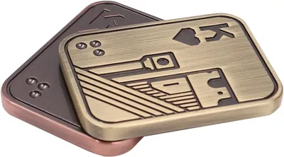 Productafbeelding van Fidget slider toy - Metalen poker fidget slider EDC-speelgoed - Sensorisch speelgoed voor autisme - Adhd