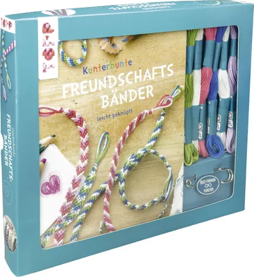 Produktbild von Kreativ-Set Kunterbunte Freundschaftsbänder