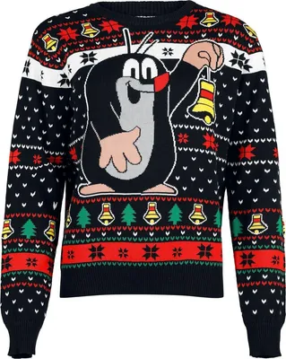 Produktbild von Der kleine Maulwurf Weihnachtspullover Damen Der kleine Maulwurf - Glöckchen multicolor XXL