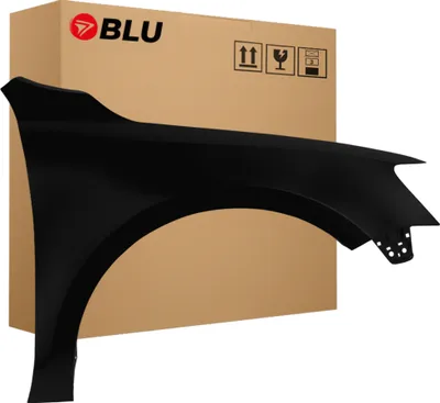 Immagine prodotto di BLU Parafango compatibile con VW Volkswagen Jetta VI 6 L041 LO41 Destra Schwarz Schwarz | 2010-2018 | Anteriore | Verniciato | Pronto per il montaggio | Acciaio