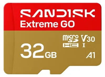 Obrázok produktu pre SanDisk Extreme GO, 32 GB, MicroSDHC, UHS-I, 100 MB/s, 60 MB/s, Class 3 (U3)