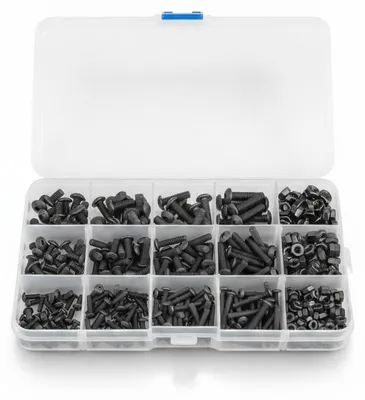 Imagen del producto de InAndOutdoorMatch - Juego de tornillos y tuercas - 500 piezas - M3, M4 y M5, Imagen generada por IA