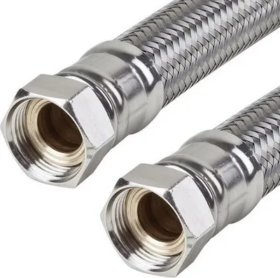 Produktbild von Panzerschlauch für Lufterhitzer 2 Stück Flexschlauch 3/4" IGxIG 100cm Druckschlauch