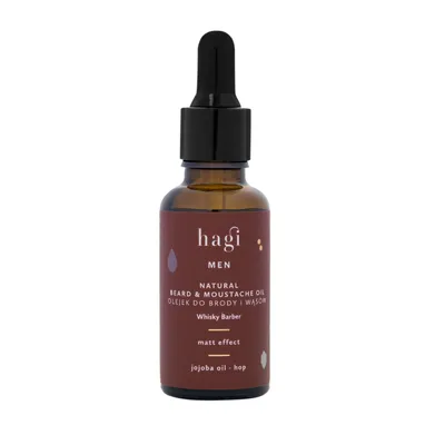 Zdjęcie produktu dla Hagi Naturalny olejek do brody i wąsów Whisky Barber, 30ml