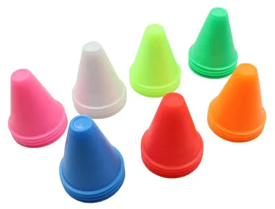 Productafbeelding van 28 stuks Roller Kegels, Obstakelbaan Roller voor Skate en Voetbaltraining