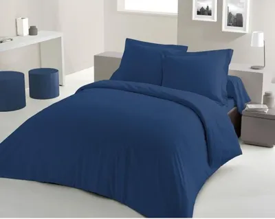 Image de Parure de Couette Lovely Home, 220x240 cm, 100% Coton, Bleu