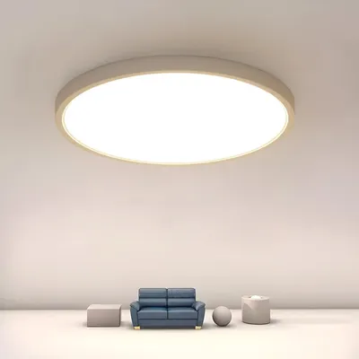 Obrázok produktu pre LED stropné svietidlo Osairous, priemer 30 cm, 24 W, ploché, okrúhle, vodotesné (IP44), 4000 K, 2160 lúmenov, neutrálna farba svetla, vhodné do obývačky, spálne, kúpeľne, kuchyne, chodby – rozmery 30 cm, 24 W, 4500 K.
