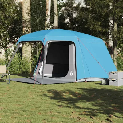 Produktbild von "2026 Promotion" Campingzelt mit Vorzelt 5 Personen, Familienzelt UV-Schutz, Blau Wasserdicht - Campingzelte CC23508