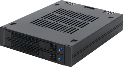 Obrázek produktu pro Icy Dock MB742SP-B, Černá, Kov, Plast, 9.5 mm, 12 Gbit/s, CE, REACH, 101,6 mm