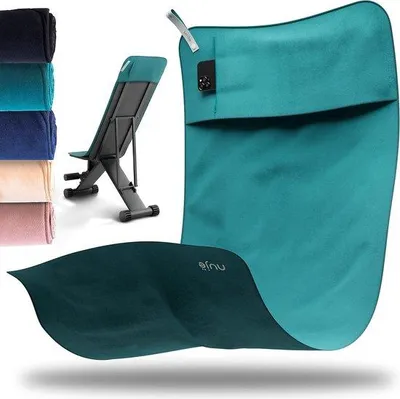 Produktbild von Famanu Fitnesshandtuch mit Tasche, Mikrofaser, Geschenkverpackung - Extra groß