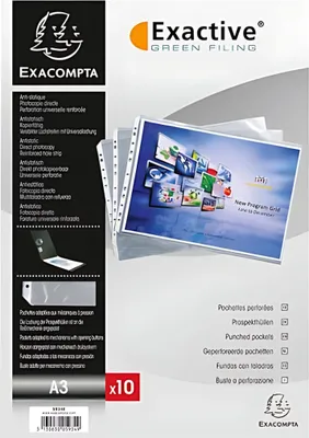 Produktbild von Pack 10 Prospekthüllen Exactive A3