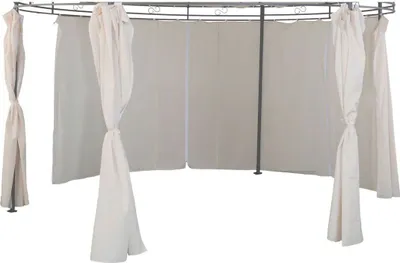 Produktbild von 6er-Set Seitenteile für Pavillon Ø 3,5m rund Farbe wählbar Polyester
