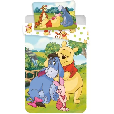 Image de Winnie l'ourson Disney Baby Set de linge de lit 100x135 40x60cm âne porcelet tigre