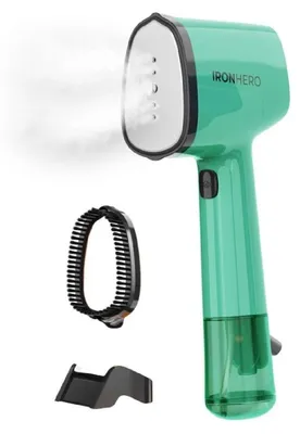 Zdjęcie produktu dla Cecotec IronHero V-1500, Ręczny parowiec do ubrań, Zielony, Przyciski, 25 g/min, Aluminium, 1500 W