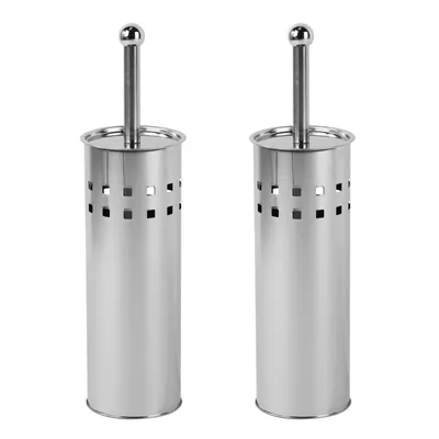 Produktbild von 2er Set WC Klobürste Bürstengarnitur Bürstenhalter Edelstahl Toilettenbürste Bürsten Halter Garnitur Klobürstenhalter