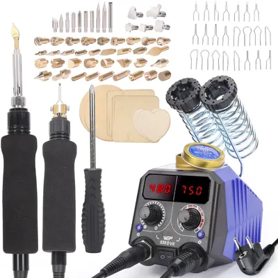 2-in-1 Brandschilderset 84-teilig für Holz, 150 W, 230 V