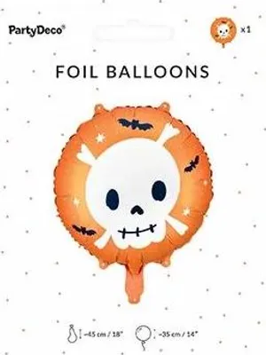 Immagine prodotto di PARTYDECO Palloncino in foil Teschio 45cm mix 22485