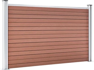Obrázek produktu pro vidaXL Zahradní plot WPC 699x106 cm hnědý