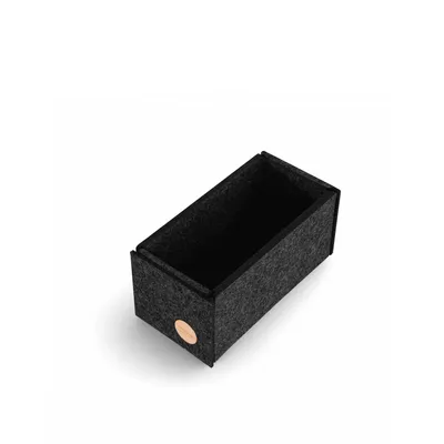 Produktbild von Aufbewahrungsbox CLEAN Filz 18 x 9 x 9 cm ohne Deckel in anthrazit meliert