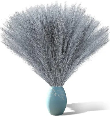 Produktbild von Famanu Kunstpampasgras 6 Stück - 43 cm, grau
