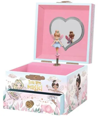 Imagen del producto de Giggle and Honey: Caja de música "Princesa Hada" – Joyero para niños