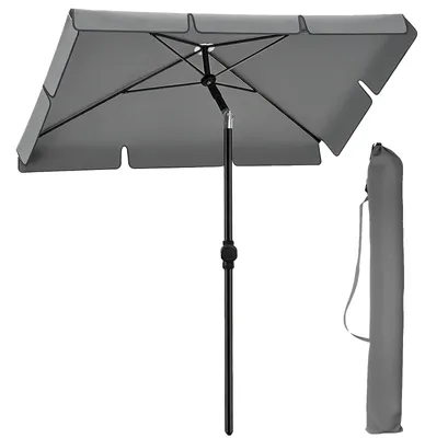 Image de Parapluie, protection UV, inclinaison réglable, couleur : gris