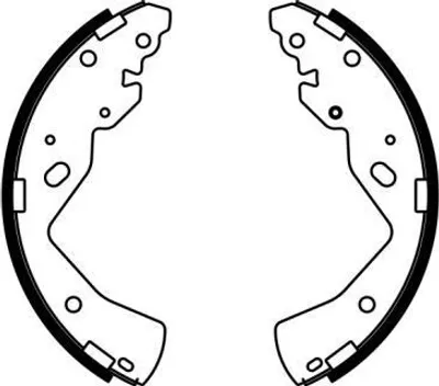 Produktbild von ABE Bremsbackensatz Trommelbremse Hinten für FORD RANGER (TKE) C03038ABE