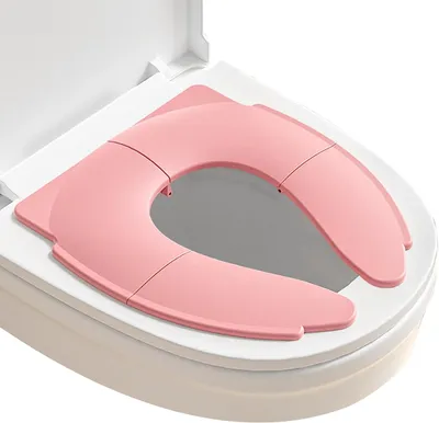 Produktbild von Kinder WC-Sitz faltbar, für Toilettentraining, rosa, rutschfest