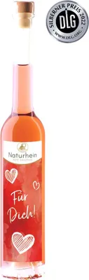 Produktbild von Für Dich - Weinbergpfirsich Likör, 0.1 l, 18 vol% : Für Dich Pfirsich Geschenkflasche: Für Dich