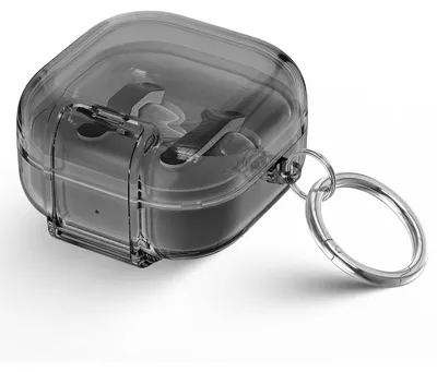 Produktbild von INF TPU Soft-Touch Hülle für Galaxy Buds4/4 Pro, stoßfest, 7.5x5.1x2.6cm Transparent+Schwarz