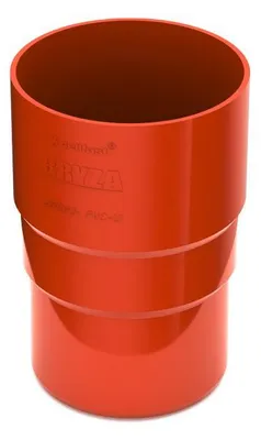 Produktbild von BRYZA Kunststoff Fallrohrverbinder Ø 90 mm, Ziegelrot RAL 8004