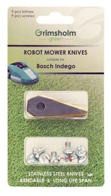 Obrázok produktu pre Sada nožov s 9 náhradnými nožmi a 9 skrutkami Bosch Indego