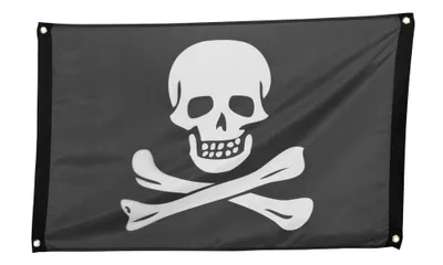 Produktbild von Boland 74162, Fahnenbanner, Polyester, Schwarz, Abbildung, 900 mm, 600 mm