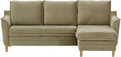 Produktbild von SLF24 - Ecksofa mit Schlaffunktion und Bettkasten Amour - beige - Velluto 3