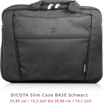 Produktbild von Dicota Slim Case Base 13-14.1 - Messengerhülle - 35,8 cm (14.1 Zoll) - Schultergurt - 350 g - Schwarz