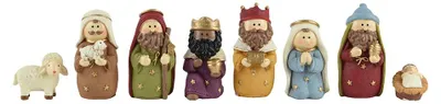 Immagine prodotto di Presepe in resina, con 8 statuine