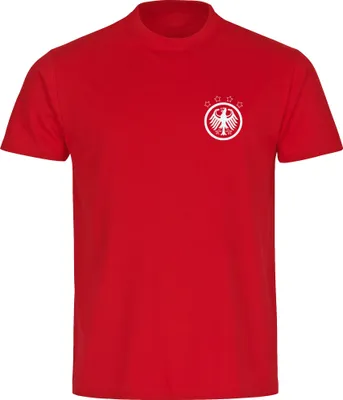 Produktbild von multifanshop Kinder T-Shirt - Deutschland - Adler Retro, rot, Größe 128